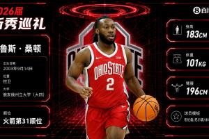 火箭次轮状元!桑顿:183小钢炮模板布伦森 俄亥俄州立队史得分王